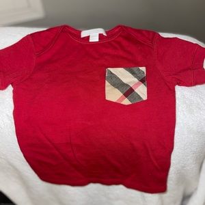 Burberry 18m Red t-shirt